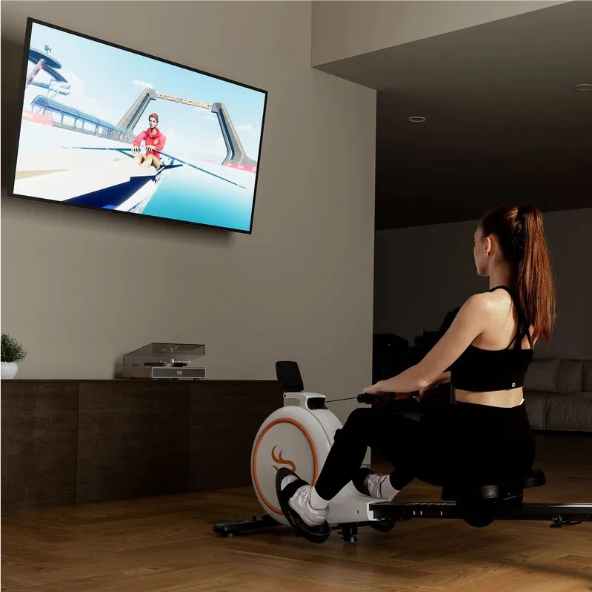 Slimme Roeimachine – 32 Weerstandsniveaus, LED Monitor & Bluetooth