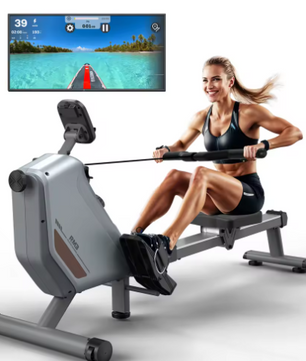 Opvouwbare Magnetische Roeimachine – 16 Niveaus, Bluetooth & Ergonomisch Ontwerp