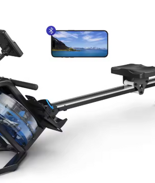 Water Roeimachine – 45° Hellingsweerstand, 15L Tank & Bluetooth Monitor