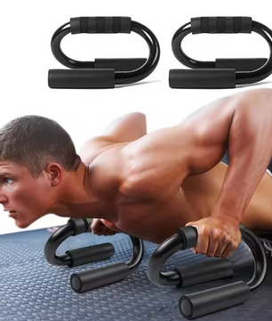 2-delige Push-Up Standaards – Antislip Handgrepen & Metaal, Compact en Duurzaam