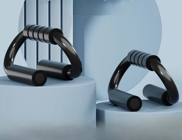 2-delige Push-Up Standaards – Antislip Handgrepen & Metaal, Compact en Duurzaam