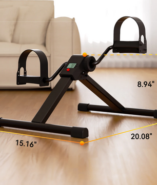 Opvouwbare Mini Hometrainer – Pedaaltrainer met LCD & Verstelbare Weerstand