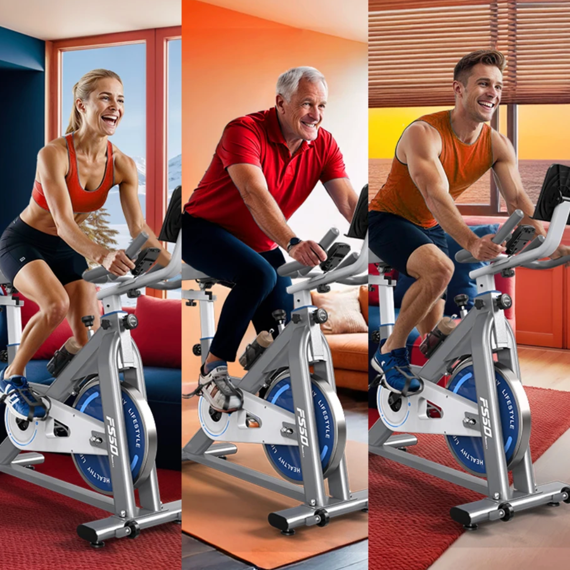Ergometer Hometrainer – Magnetische Weerstand, LCD Display & Verstelbaar, 150 kg Draagkracht