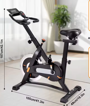 Indoor Fitnessfiets – Verstelbare Hometrainer met LCD Display, 120 kg Draagkracht