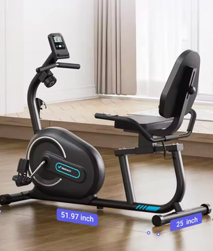 Ligfiets Hometrainer – Magnetische Weerstand, LCD Display & Hartslagmeter