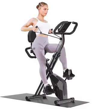 Opvouwbare Hometrainer – 8 Weerstandsniveaus, LCD & Hartslagfunctie