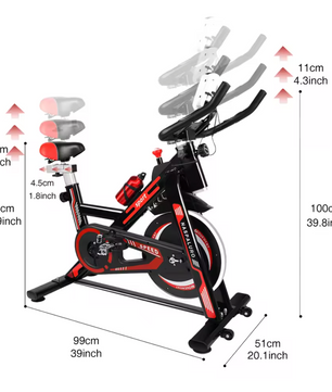 Hometrainer – Verstelbare Weerstand, LCD Display & Hartslagfunctie, 150 kg Draagkracht