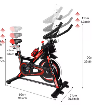 Hometrainer – Verstelbare Weerstand, LCD Display & Hartslagfunctie, 150 kg Draagkracht