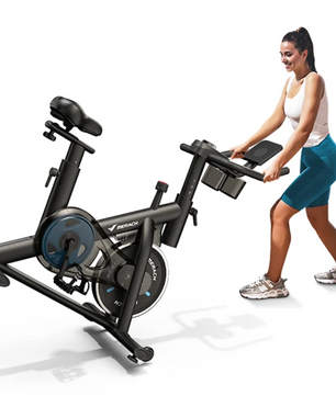 Indoor Cycling Fiets – Remblok Weerstand, LCD Display & Tablet Houder, 136 kg Draagkracht