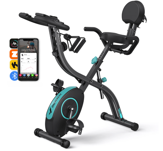 Opvouwbare 4-in-1 Hometrainer – Magnetische Weerstand & LCD Display