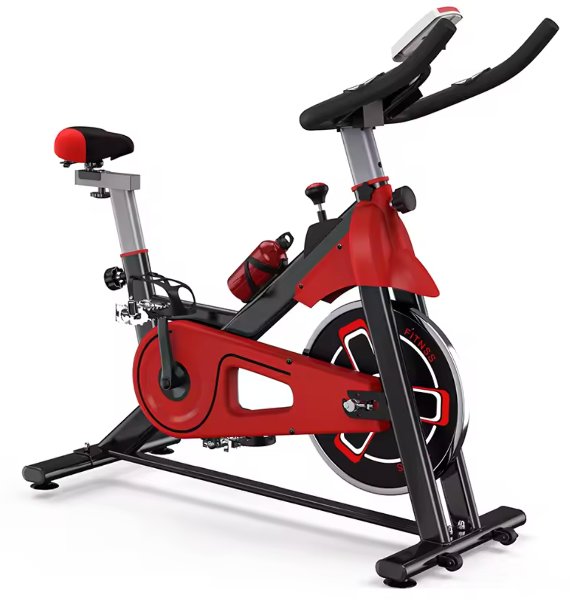 Hometrainer Spinningfiets – Indoor Fitnessbike met LCD Display & Verstelbare Weerstand, 120 kg Draagkracht