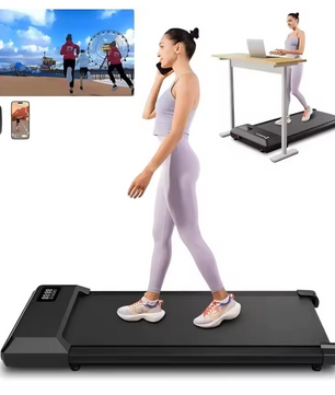 Loopband Onder Bureau – Stille Walking Pad met App & Afstandsbediening, 136 kg Draagkracht