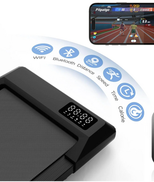 Loopband Onder Bureau – Stille Walking Pad met App & Afstandsbediening, 136 kg Draagkracht