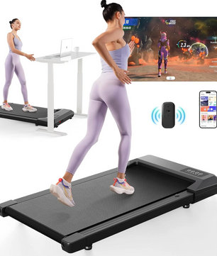 Loopband Onder Bureau – Stille Walking Pad met App & Afstandsbediening, 136 kg Draagkracht