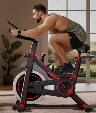 Spinningfiets – Verstelbare Hometrainer met Magnetische Weerstand & Tablet-Houder