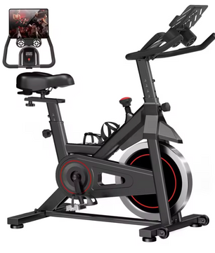 Hometrainer Spinningfiets – Verstelbare Fitnessbike met Magnetische Weerstand, 136 kg Draagkracht & Tablet-Houder