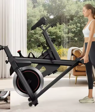Hometrainer Spinningfiets – Verstelbare Fitnessbike met Magnetische Weerstand, 136 kg Draagkracht & Tablet-Houder
