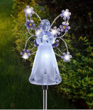 Solar Engel Tuinlamp – Decoratieve LED Zonnelamp voor Buiten, Waterdicht & Automatisch Opladen