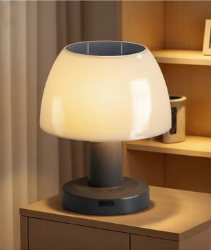 Solar LED Tafellamp – Draadloos Oplaadbaar & Waterdicht, Voor Binnen en Buiten