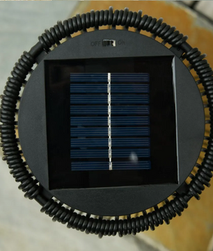 Solar Rattan Vloerlamp – LED Buitenlamp met Automatisch Licht & Waterbestendig