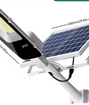 Solar LED Straatlamp 300W – Waterdichte Buitenlamp met Afstandsbediening & Automatisch Dusk-to-Dawn Systeem