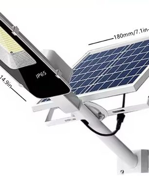 Solar LED Straatlamp 300W – Waterdichte Buitenlamp met Afstandsbediening & Automatisch Dusk-to-Dawn Systeem