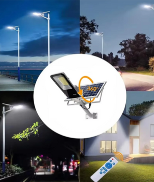Solar LED Straatlamp 300W – Waterdichte Buitenlamp met Afstandsbediening & Automatisch Dusk-to-Dawn Systeem