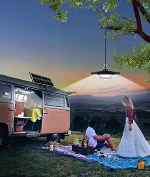 Solar LED Hanglamp – 180 LED’s met Afstandsbediening & Bewegingssensor, Voor Binnen en Buiten