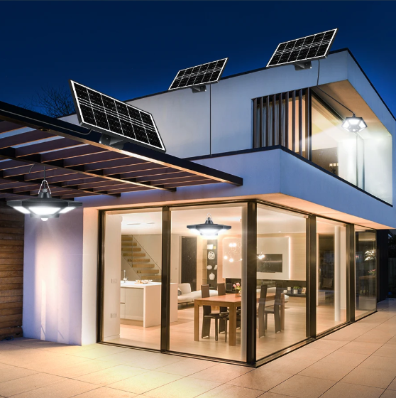 Solar LED Hanglamp – 180 LED’s met Afstandsbediening & Bewegingssensor, Voor Binnen en Buiten
