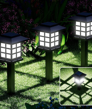 Solar LED Padverlichting – Waterdichte Tuinlampen voor Oprit, Terras & Gazon