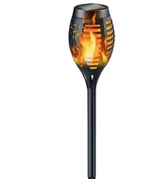 Solar Fakkel Tuinlamp – 12 LED’s met Vlam Effect & Waterdichte Buitenverlichting