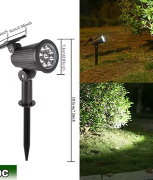 Solar LED Spotlamp – 9 LED’s RGB Tuinverlichting, Waterdicht & Verstelbaar