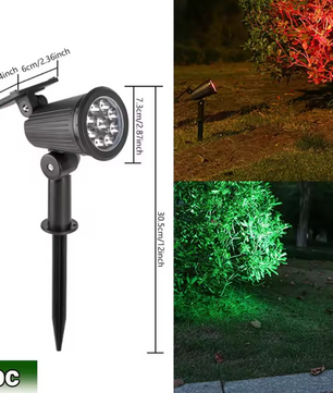 Solar LED Spotlamp – 9 LED’s RGB Tuinverlichting, Waterdicht & Verstelbaar