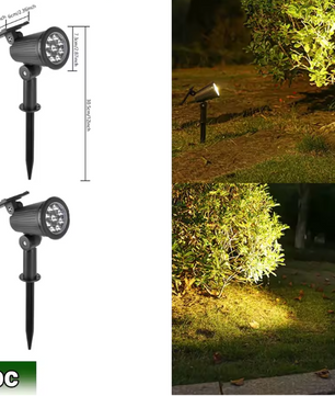 Solar LED Spotlamp – 9 LED’s RGB Tuinverlichting, Waterdicht & Verstelbaar