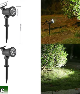 Solar LED Spotlamp – 9 LED’s RGB Tuinverlichting, Waterdicht & Verstelbaar