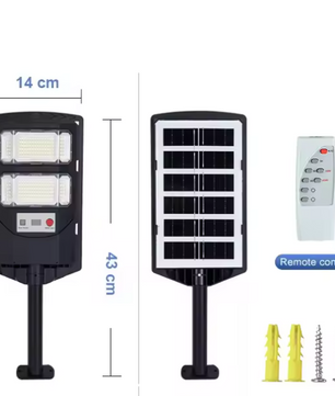 Solar LED Straatlamp – Krachtige Buitenlamp met Bewegingssensor & Afstandsbediening