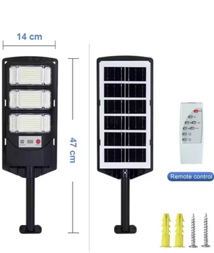 Solar LED Straatlamp – Krachtige Buitenlamp met Bewegingssensor & Afstandsbediening
