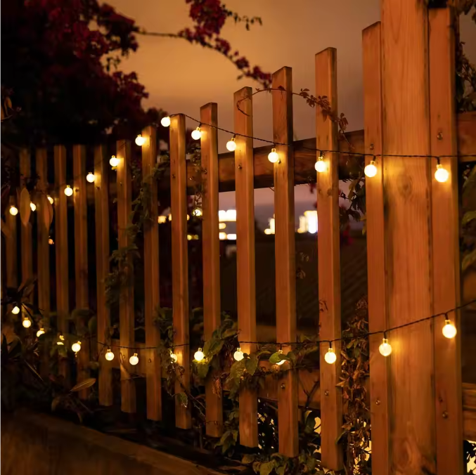 Solar Slingerlicht – 200 LED Kristal Bollen, Waterdicht & 8 Modus Tuinverlichting