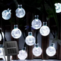 Solar Slingerlicht – 200 LED Kristal Bollen, Waterdicht & 8 Modus Tuinverlichting