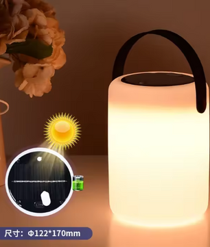 Solar LED Tafellantaarn op Zonne-energie – Draagbaar & USB Oplaadbaar, IP54 Weerbestendig
