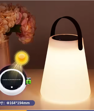 Solar LED Tafellantaarn op Zonne-energie – Draagbaar & USB Oplaadbaar, IP54 Weerbestendig