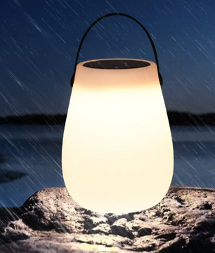 Solar LED Tafellantaarn op Zonne-energie – Draagbaar & USB Oplaadbaar, IP54 Weerbestendig