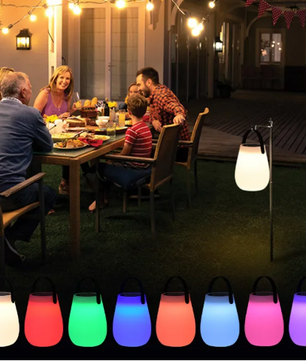 Solar LED Tafellantaarn op Zonne-energie – Draagbaar & USB Oplaadbaar, IP54 Weerbestendig