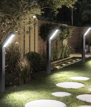 Set van 4 Solar Tuinpadlampen – LED Buitenlampen met IP65 Bescherming & 3 Lichtstanden
