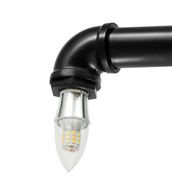 Industriële 5-lichts Waterpijp Hanglamp – Retro Plafondlamp voor Woonkamer, Restaurant & Bar
