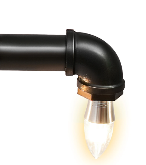 Industriële Hanglamp – Vintage Waterpijp Plafondlamp met 5 Fittingen
