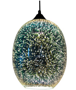 3D Fireworks Hanglamp – Moderne Kleurrijke Glas Plafondlamp