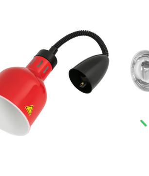 Warmhoudlamp voor Voedsel – In Hoogte Verstelbare Infrarood Hanglamp 250W