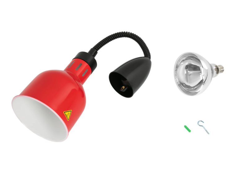 Warmhoudlamp voor Voedsel – In Hoogte Verstelbare Infrarood Hanglamp 250W