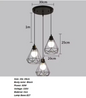 Industriële Hanglamp 3-Lichts – Vintage Plafondlamp met Rechthoekige Kooi